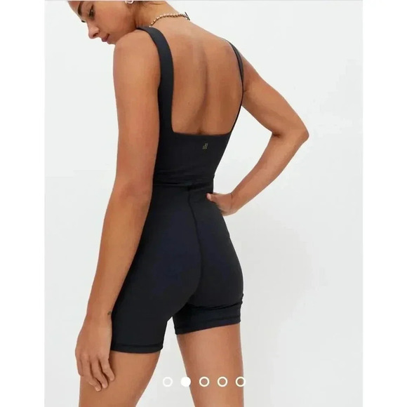 WeWoreWhat Cutout Black Active Romper Size S/P - Picture 2 of 6